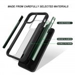 Wholesale iPhone 11 Pro (5.8in) Clear IronMan Armor Hybrid Case (Green)
